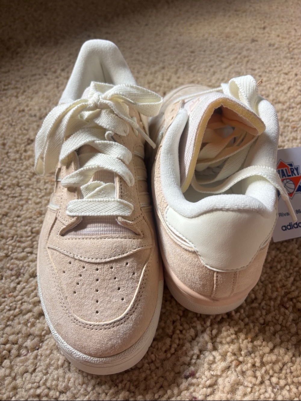 Adidas Women’s Rivalry 86 Low Sneakers Leather White Ivory Size 9 NEW!